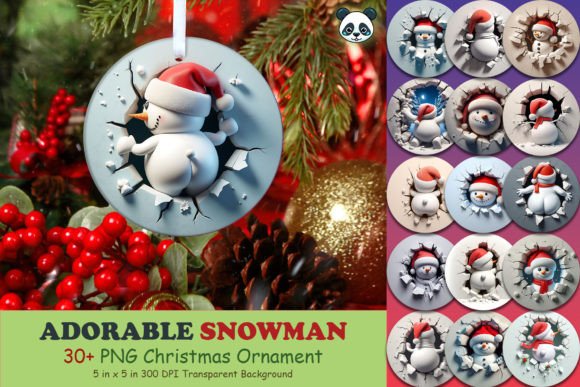 3D Snowman Christmas Ornament Bundle Guide