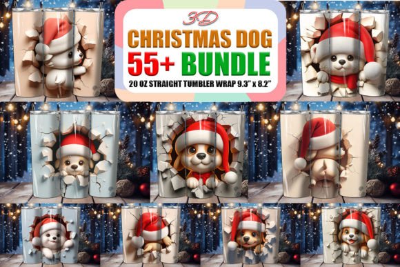 Creating Festive Holiday Gifts with the Dog 3D Christmas Tumbler Wrap Bundle