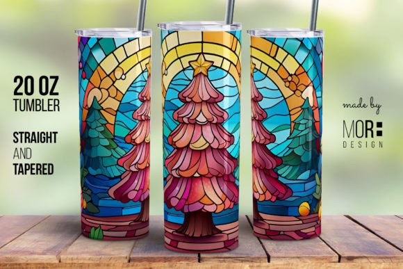 Elevating Holiday Craftsmanship with the Stained Glass Christmas Tree Tumbler 1