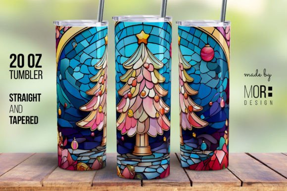 Elevating Holiday Merchandise: The Strategic Value of the Stained Glass Christmas Tree Tumbler 7 Design