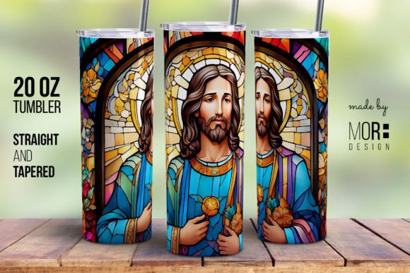 Elevating Your Sublimation Workflow with the Stained Glass Jesus Christ Tumbler 1 Design