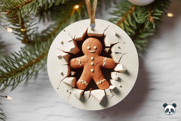 Evaluating the Gingerbread Man 3D Christmas Ornament Sublimation Design