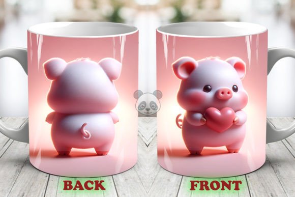 Evaluating the Pig 3D Valentine Mug Wrap for Sublimation Projects