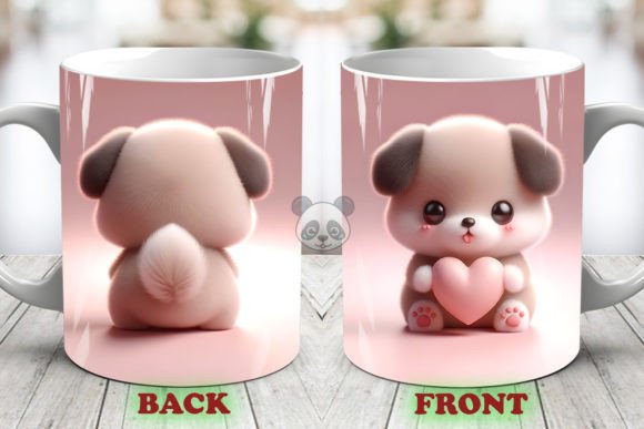 Evaluating the Valentine Puppy 3D Mug Wrap for Sublimation Projects