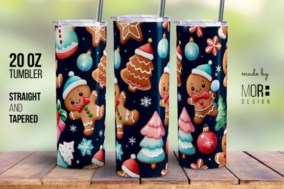 Gingerbread 3: A Festive Wrap for Holiday Tumblers