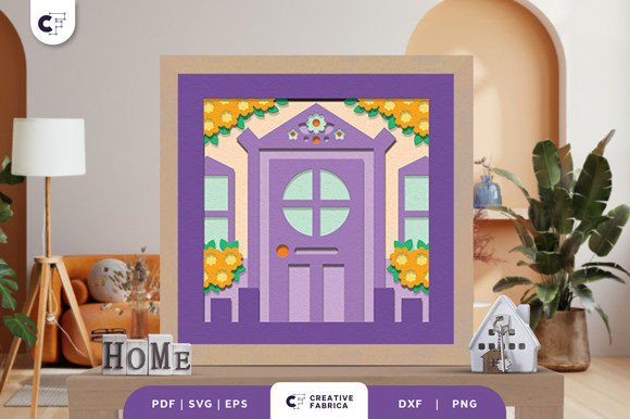 Home Porch 3D Shadow Box SVG: A Creative Addition to Your Space