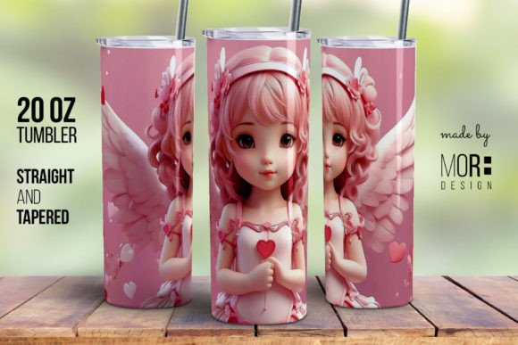 Mastering Your Valentine's Project with the Perfect Cupid Valentine Tumbler Wrap PNG