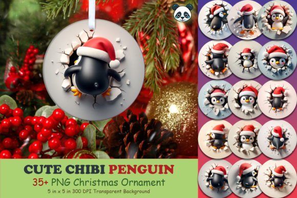 Penguin 3D Christmas Ornament Bundle Guide