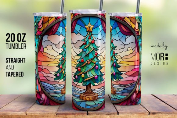 Stained Glass Christmas Tree Tumbler 6: A Creative Blueprint for Holiday Drinkware