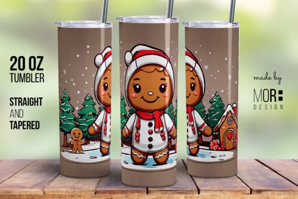 Strategic Holiday Branding with Christmas Tumbler Wrap Gingerbread 7