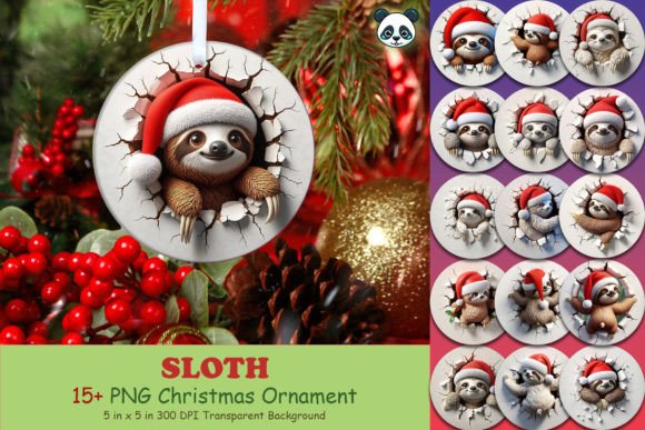 Strategic Holiday Product Development with the Cute Sloth 3D Christmas Ornament Bundle