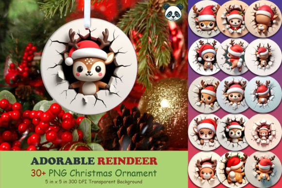 Transform Your Holiday Crafts with the Reindeer 3D Christmas Ornament Bundle