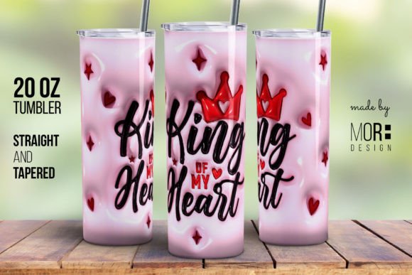 Valentine Tumbler Wrap King of My Heart