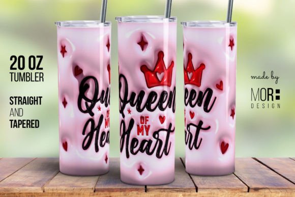 Valentine Tumbler Wrap Queen of My Heart: A Stylish and Functional Choice